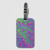 Psychodelische texturen bagagelabel (Voorkant (verticaal))