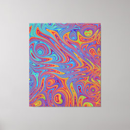 Psychodelische texturen canvas afdruk