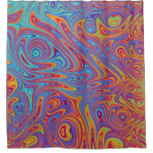 Psychodelische texturen douchegordijn (Voorkant)