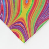 Psychodelische texturen fleece deken (Hoek)
