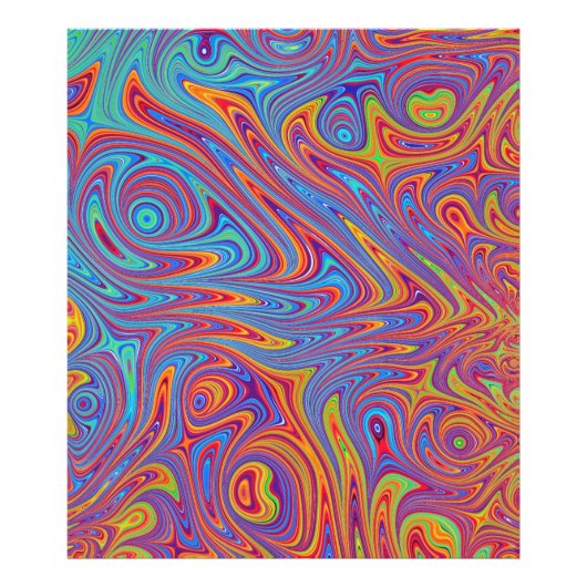 Psychodelische texturen foto afdruk (Voorkant)