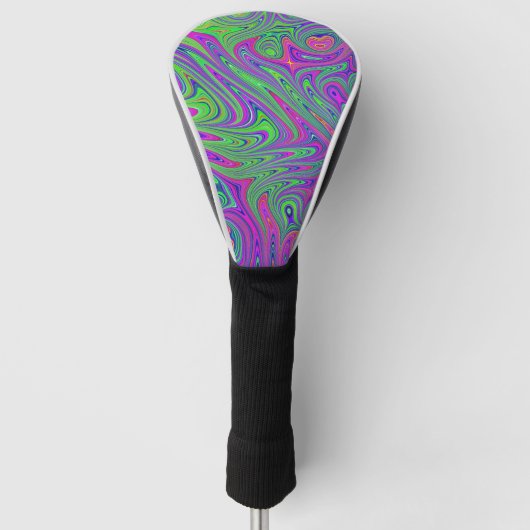 Psychodelische texturen golfheadcover (Voorkant)