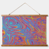 Psychodelische texturen hangend wandkleed (Voorkant)