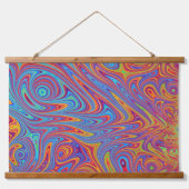 Psychodelische texturen hangend wandkleed (Voorkant 2)