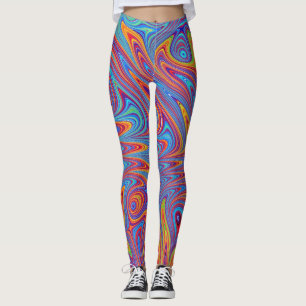 Psychodelische texturen leggings