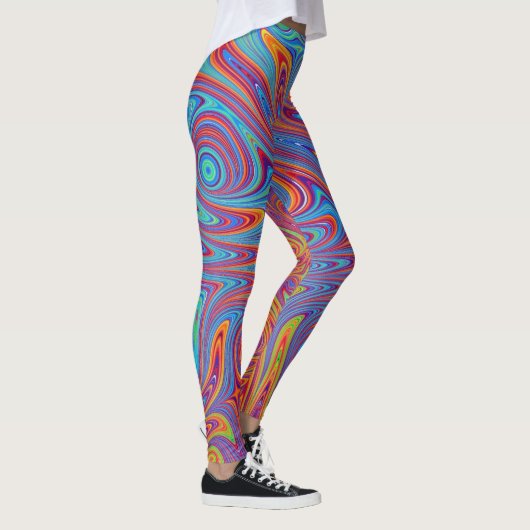 Psychodelische texturen leggings (Rechts)