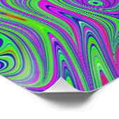Psychodelische texturen perfect poster (Hoek)