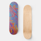 Psychodelische texturen persoonlijk skateboard (Voorkant)