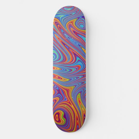 Psychodelische texturen persoonlijk skateboard (Voorkant)