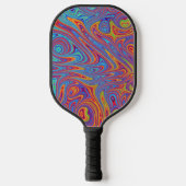 Psychodelische texturen pickleball paddle (Voorkant)