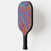Psychodelische texturen pickleball paddle (Links)