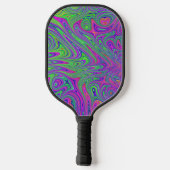 Psychodelische texturen pickleball paddle (Achterkant)