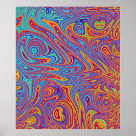 Psychodelische texturen poster