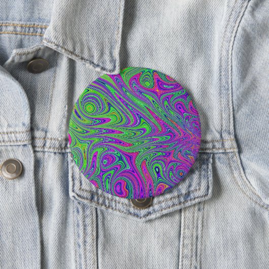 Psychodelische texturen ronde button 4,0 cm (In situ)