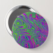 Psychodelische texturen ronde button 4,0 cm (Voorkant /achterkant)