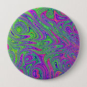 Psychodelische texturen ronde button 4,0 cm (Voorkant)