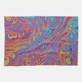 Psychodelische texturen theedoek (Horizontaal)