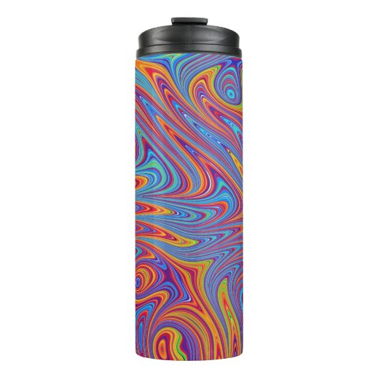 Psychodelische texturen thermosbeker (Voorkant)