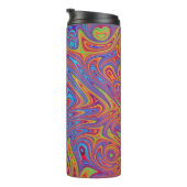 Psychodelische texturen thermosbeker (Geroteerd rechts)