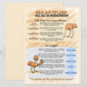 Psychoedukation Infoblatt Prokrastination Save The Date (Voorkant / Achterkant)