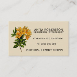 Psychologen Aanwijzen Visitekaartjes Floral Afsprakenkaartje