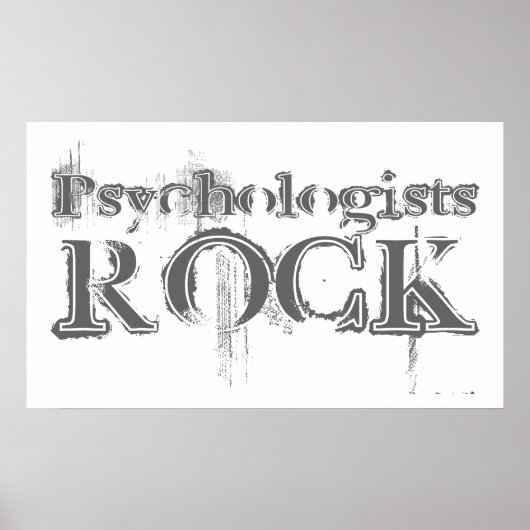 Psychologen Rock Poster (Voorkant)