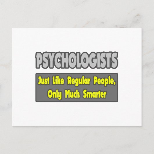 Psychologen...slimmer Briefkaart (Voorkant)