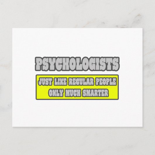 Psychologen...veel slimmer briefkaart (Voorkant)
