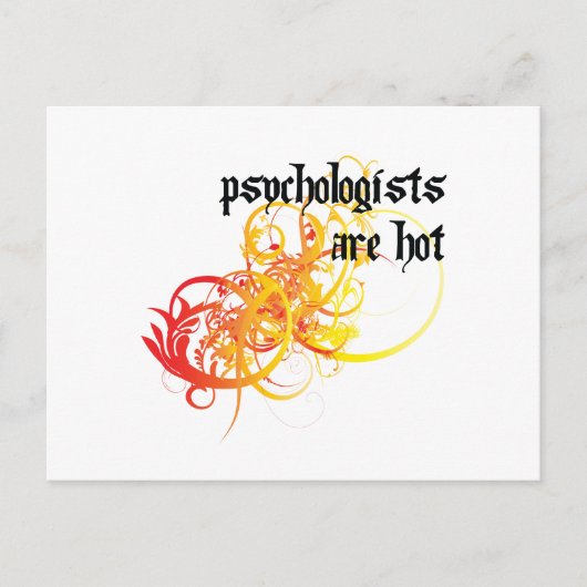 Psychologen zijn warme briefkaart (Voorkant)