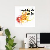 Psychologen zijn warme poster (Thuiskantoor)