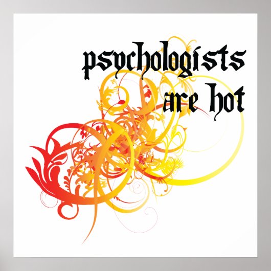 Psychologen zijn warme poster (Voorkant)