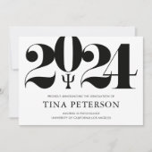 Psychologie Afstuderen Aankondiging (Voorkant)