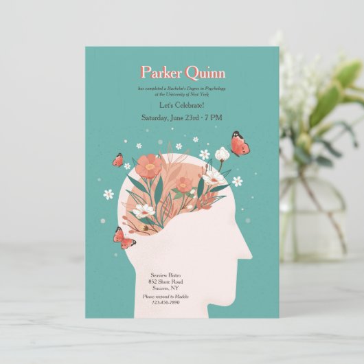 Psychologie Afstuderen Kaart (Staand voorkant)