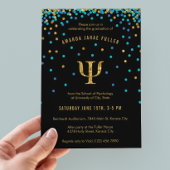 Psychologie Afstuderen Uitnodiging Blauw & Gold Ps