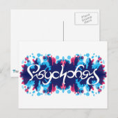 Psychologie ambigram briefkaart (Voorkant / Achterkant)