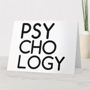 PSYCHOLOGIE BEDANKKAART
