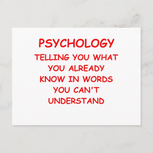 psychologie briefkaart (Voorkant)