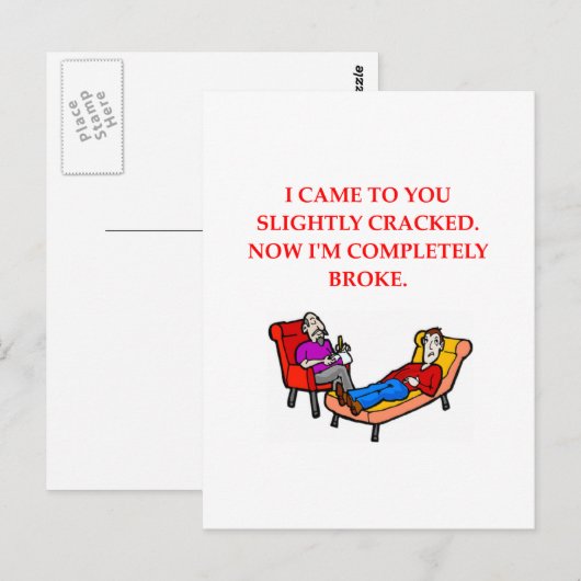 psychologie briefkaart (Voorkant / Achterkant)