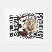 Psychologie Docent Halloween Hersen Liefhebber Got Fleece Deken (Voorkant (Horizontaal))