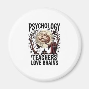 Psychologie Docent Halloween Hersen Liefhebber Got Magneet