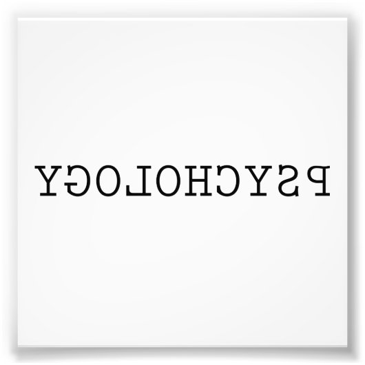 Psychologie Foto Afdruk (Voorkant)