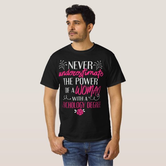 Psychologie graad Afstuderen Vrouwen PhD PsyD Doct T-shirt (Voorkant volledig)