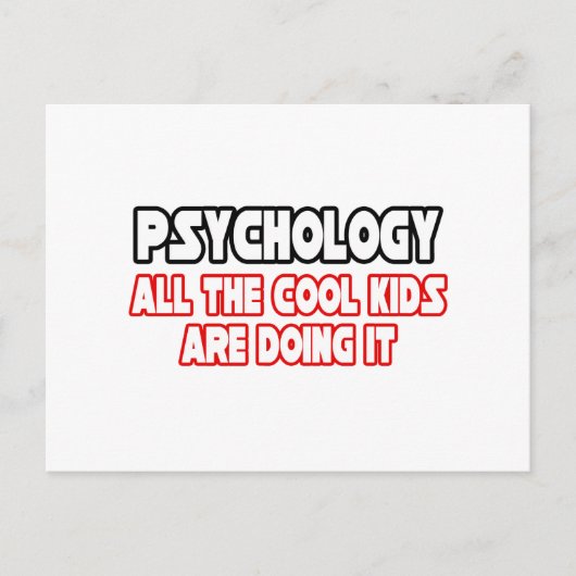 Psychologie ...Koel Kinderen Briefkaart (Voorkant)