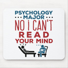 Psychologie majoor nr. Ik kan je niet lezen Muismat