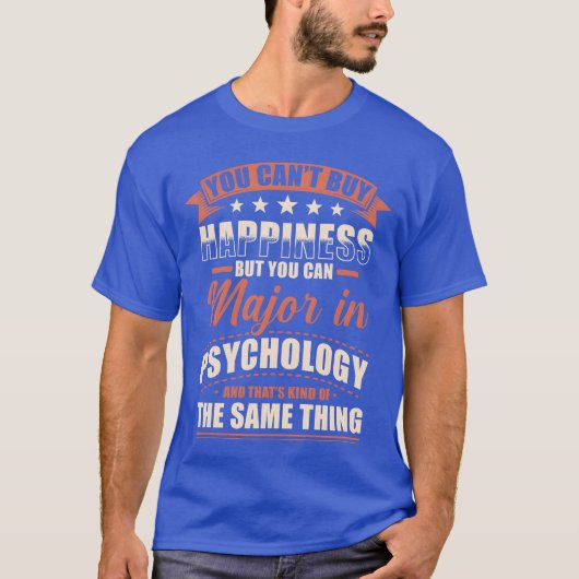 Psychologie Major retro T-shirt (Voorkant)