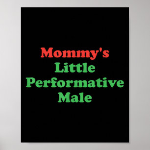 Psychologie, Mama, Mama's kleine, performatieve ma Poster