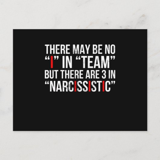 Psychologie Narcissist Personality Disorder Briefkaart (Voorkant)