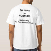 Psychologie - Natuur of urineren T-shirt (Achterkant)