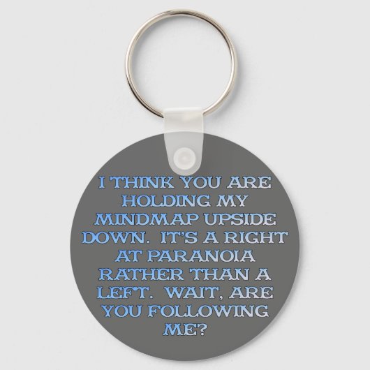 Psychologie: onderzoek naar paranoïde mensen sleutelhanger (Voorkant)