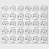 Psychologie  phrenology psychiatrie brain cadeaupapier (Vlak)
